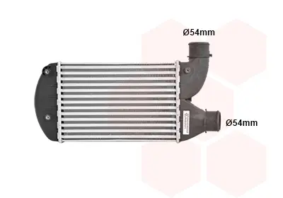 интеркулер (охладител за въздуха на турбината) VAN WEZEL           