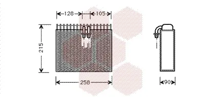 изпарител, климатична система VAN WEZEL           