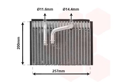 изпарител, климатична система VAN WEZEL           