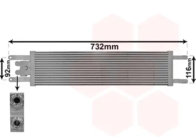 маслен радиатор, двигателно масло VAN WEZEL           