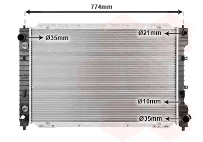 радиатор, охлаждане на двигателя VAN WEZEL           