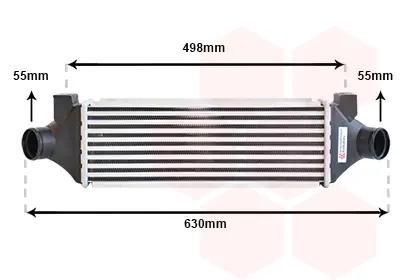 интеркулер (охладител за въздуха на турбината) VAN WEZEL           