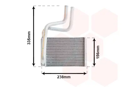 топлообменник, отопление на вътрешното пространство VAN WEZEL           
