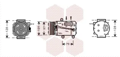 компресор, климатизация VAN WEZEL           