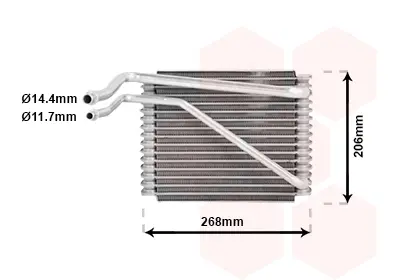 изпарител, климатична система VAN WEZEL           