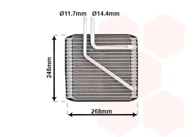 изпарител, климатична система VAN WEZEL           