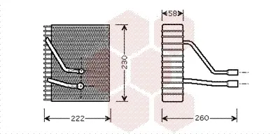 изпарител, климатична система VAN WEZEL           