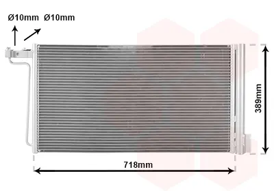 кондензатор, климатизация VAN WEZEL           