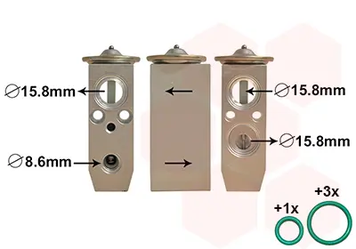 разширителен клапан, климатизация VAN WEZEL           