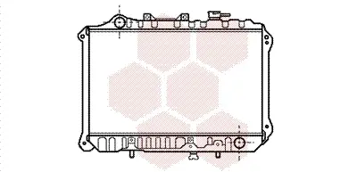 радиатор, охлаждане на двигателя VAN WEZEL           