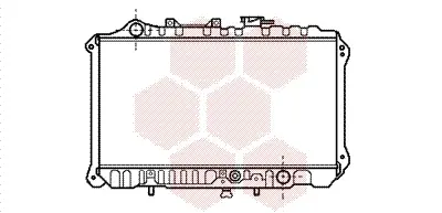радиатор, охлаждане на двигателя VAN WEZEL           