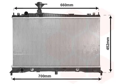 радиатор, охлаждане на двигателя VAN WEZEL           