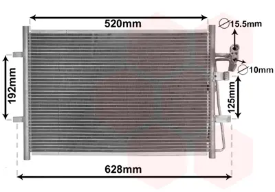 кондензатор, климатизация VAN WEZEL           