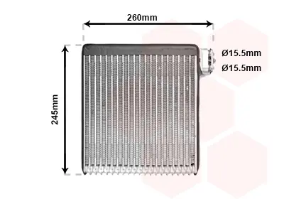 изпарител, климатична система VAN WEZEL           