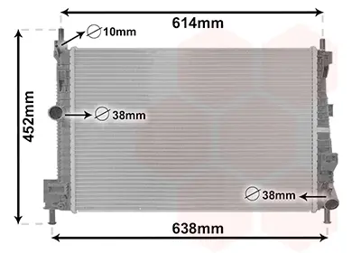 радиатор, охлаждане на двигателя VAN WEZEL           