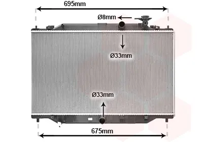 радиатор, охлаждане на двигателя VAN WEZEL           