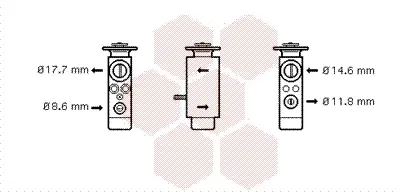 разширителен клапан, климатизация VAN WEZEL           