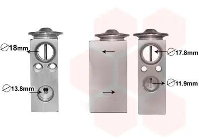 разширителен клапан, климатизация VAN WEZEL           