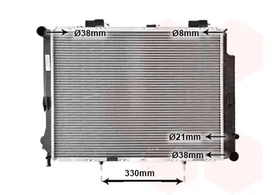 радиатор, охлаждане на двигателя VAN WEZEL           