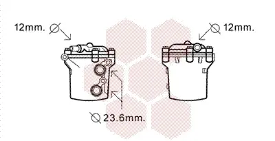 маслен радиатор, двигателно масло VAN WEZEL           