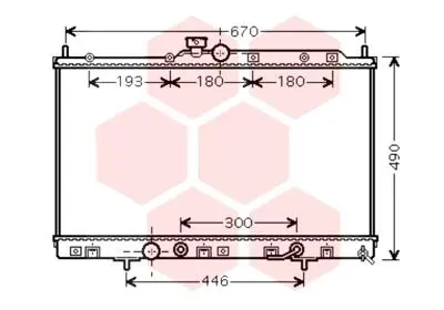 радиатор, охлаждане на двигателя VAN WEZEL           