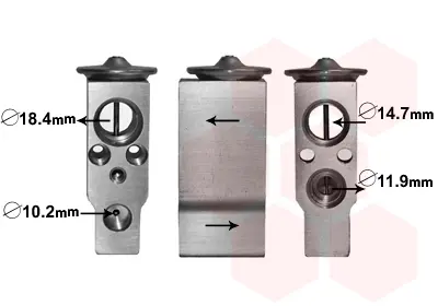 разширителен клапан, климатизация VAN WEZEL           