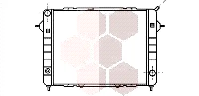радиатор, охлаждане на двигателя VAN WEZEL           