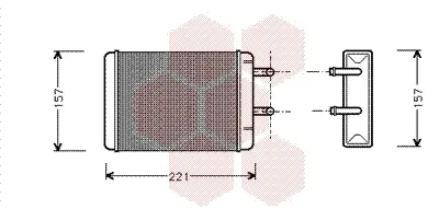 топлообменник, отопление на вътрешното пространство VAN WEZEL           