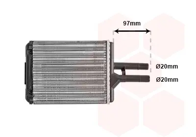 Радиатор за парно за OPEL VECTRA B хетчбек (38_) 1.8 i 16V 37006216 VAN WEZEL           