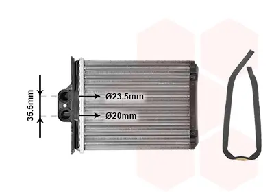 Радиатор за парно за OPEL VECTRA B хетчбек (38_) 1.8 i 16V 37006217 VAN WEZEL           