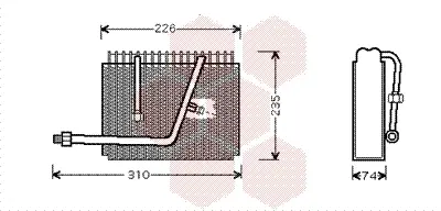 изпарител, климатична система VAN WEZEL           
