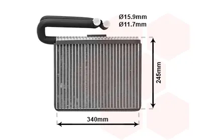 изпарител, климатична система VAN WEZEL           