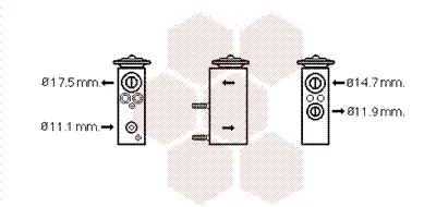 разширителен клапан, климатизация VAN WEZEL           