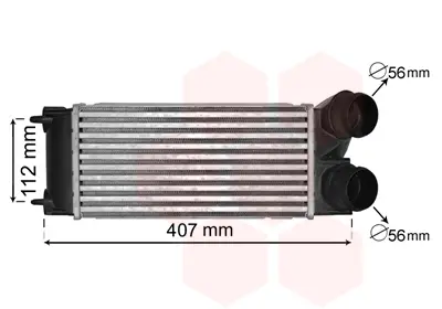 интеркулер (охладител за въздуха на турбината) VAN WEZEL           