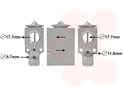 разширителен клапан, климатизация VAN WEZEL           