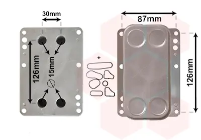 маслен радиатор, двигателно масло VAN WEZEL           