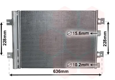 кондензатор, климатизация VAN WEZEL           