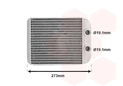 топлообменник, отопление на вътрешното пространство VAN WEZEL           