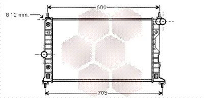 радиатор, охлаждане на двигателя VAN WEZEL           