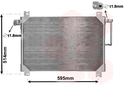 кондензатор, климатизация VAN WEZEL           