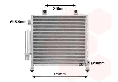 кондензатор, климатизация VAN WEZEL           