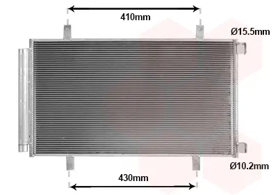 кондензатор, климатизация VAN WEZEL           