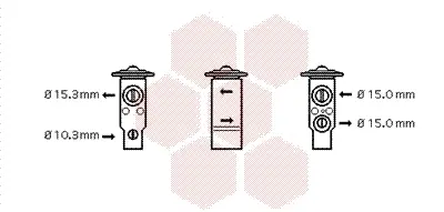 разширителен клапан, климатизация VAN WEZEL           