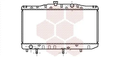 радиатор, охлаждане на двигателя VAN WEZEL           