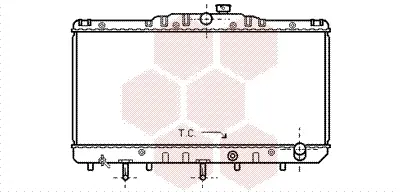 радиатор, охлаждане на двигателя VAN WEZEL           