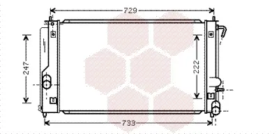 радиатор, охлаждане на двигателя VAN WEZEL           