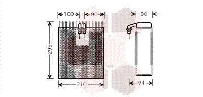 изпарител, климатична система VAN WEZEL           