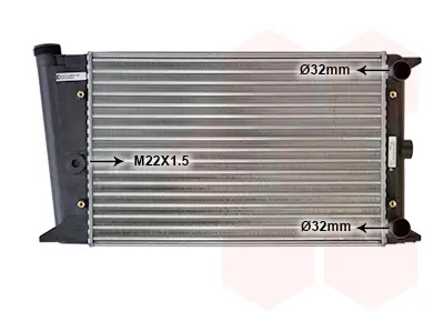 радиатор, охлаждане на двигателя VAN WEZEL           