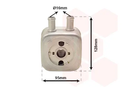 маслен радиатор, двигателно масло VAN WEZEL           