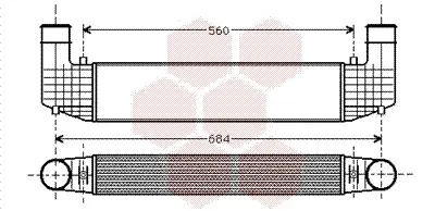 интеркулер (охладител за въздуха на турбината) VAN WEZEL           